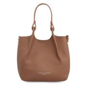 Leren handtas met afneembare band Gianni Chiarini , Brown , Dames