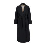 Zwarte jas met inkeping revers Brunello Cucinelli , Black , Dames