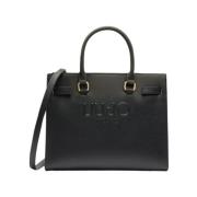 Zwarte Tote Tas met Compartimenten Liu Jo , Black , Dames