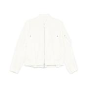 Witte Ritsjas Elastische Manchetten Sacai , White , Dames