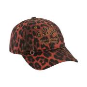 Leopardprint Rode Pet Stijlvol Accessoire Ganni , Red , Unisex