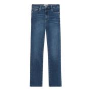 Slim Potlood Jeans Frame , Blue , Dames