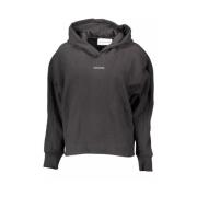 Zwarte hoodie met streetstyle versieringen Calvin Klein , Black , Dame...