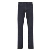 Slim Fit Katoenen Jeans Canali , Blue , Heren