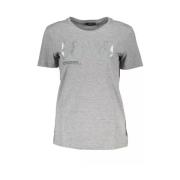 Grijs Katoenen T-shirt met Elegant Print Guess , Gray , Dames