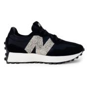 Zwarte Veterschoenen met Rubberen Zool New Balance , Black , Dames