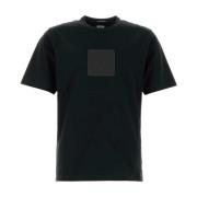 Zwart Katoenen T-Shirt C.p. Company , Black , Heren