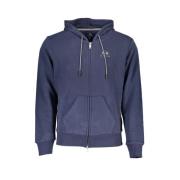 Blauwe Katoenen Hoodie voor Mannen La Martina , Blue , Heren