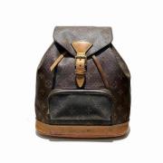 Pre-owned Canvas backpacks Louis Vuitton Vintage , Brown , Dames