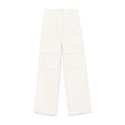 Beige Broek met Cargo Zakken IRO , Beige , Dames