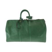 Pre-owned Leather louis-vuitton-bags Louis Vuitton Vintage , Green , D...