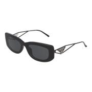 Moderne Onregelmatige Zonnebril Prada , Black , Unisex