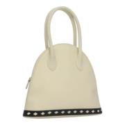 Pre-owned Leather handbags Saint Laurent Vintage , Beige , Dames