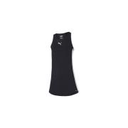 Zwarte mouwloze sportjurk voor Padel en Tennis Puma , Black , Dames