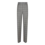 Hoge taille geruite broek zwart Max Mara , Gray , Dames