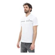 Wit Poloshirt Grafisch Ontwerp Lacoste , White , Heren