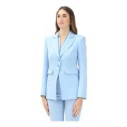 Essentiële Blauwe Jas voor Vrouwen Patrizia Pepe , Blue , Dames