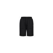 Polyester Bermuda Shorts K-Way , Black , Heren