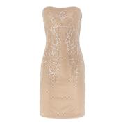 Elegante Naakte Jurk voor Vrouwen Genny , Beige , Dames