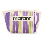 Nylon Clutch Tas met Rits Isabel Marant , Multicolor , Dames