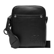 Tas met ritssluiting en meerdere zakken Calvin Klein Jeans , Black , H...