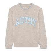 Grijze Sweatshirt Ss25 Casual Grafische Print Autry , Gray , Heren