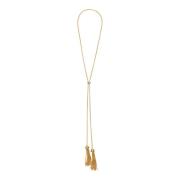 Kristal Kwast Ketting in Grijs Tom Ford , Yellow , Dames