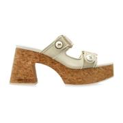 Platform slides Fayence Jimmy Choo , Beige , Dames