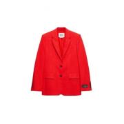 Stijlvolle Jassen en Blazers Msgm , Red , Dames