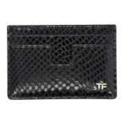 Python Print Kaarthouder Tom Ford , Black , Heren