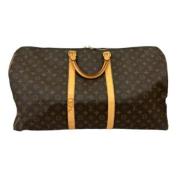 Pre-owned Canvas travel-bags Louis Vuitton Vintage , Brown , Unisex