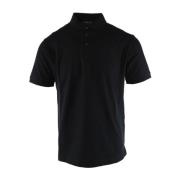 Navy Blue Polo Shirt Armani , Blue , Heren