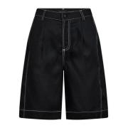 Zwarte Linnen Shorts & Knickers Copenhagen Muse , Black , Dames