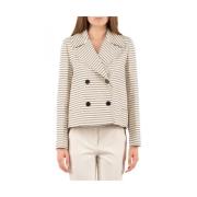 Elegante Studio Jas Max Mara Studio , Beige , Dames