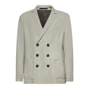 Dubbelrijige blazer in beige Giorgio Armani , Beige , Heren