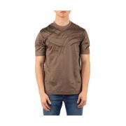 Stijlvol T-shirt voor mannen Emporio Armani , Brown , Heren