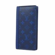 Pre-owned Canvas wallets Louis Vuitton Vintage , Blue , Heren