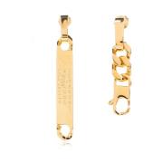 Messing oorbellen MM6 Maison Margiela , Yellow , Dames