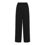 Wijde Pijp Zwarte Broek Gestuz , Black , Dames