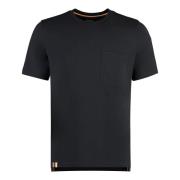 Biologisch Katoenen Crew-Neck T-Shirt PS By Paul Smith , Black , Heren