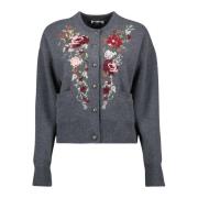 Bloemenwol kasjmier vest Paco Rabanne , Gray , Dames