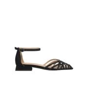 Krab Stijl Plat Schoen Alma EN Pena , Black , Dames