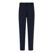 Blauwe Broek met Elastische Taille Herno , Blue , Heren