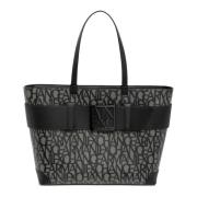 Logo Multikleur Tote Tas met Rits Armani Exchange , Multicolor , Dames