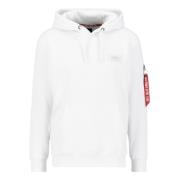 Stijlvolle Sweatshirts en Hoodies voor Heren Alpha Industries , White ...