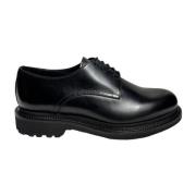 Zwarte leren veterschoenen met rubberen zool Marechiaro 1962 , Black ,...