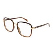 Vierkant frame met kleurrijke plastic randen Chloé , Brown , Unisex