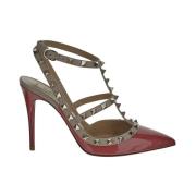 Elegante Vrouw Hoge Hakken Schoenen Valentino Garavani , Pink , Dames