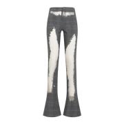 Grijze Jeans Aw24 Damesmode Diesel , Gray , Dames