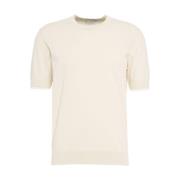 Beige Crew Neck T-Shirt Ss25 Paolo Pecora , Beige , Heren